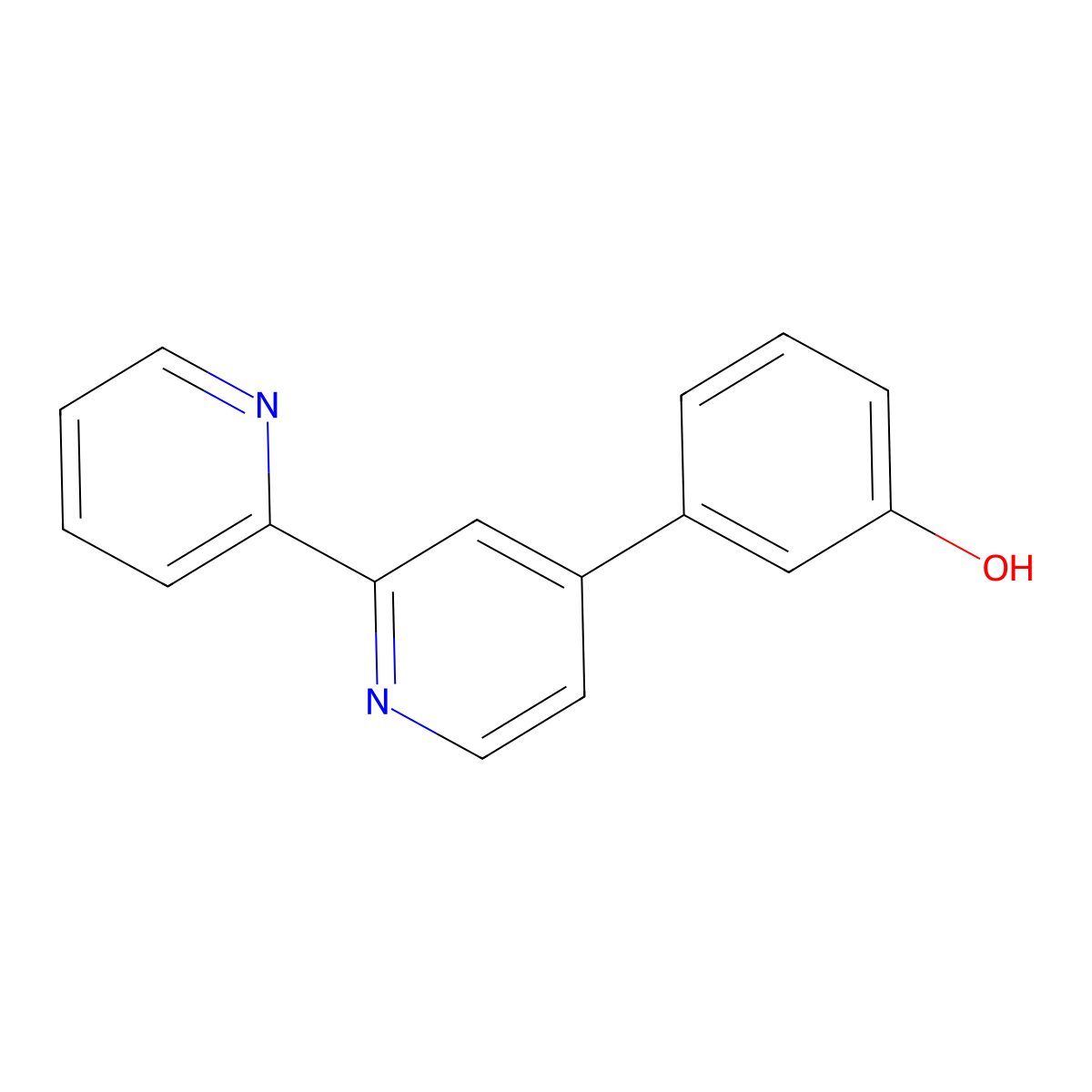3-([2,2'-Bipyridin]-4-yl)phenol molecular structure, CAS 188771-59-7