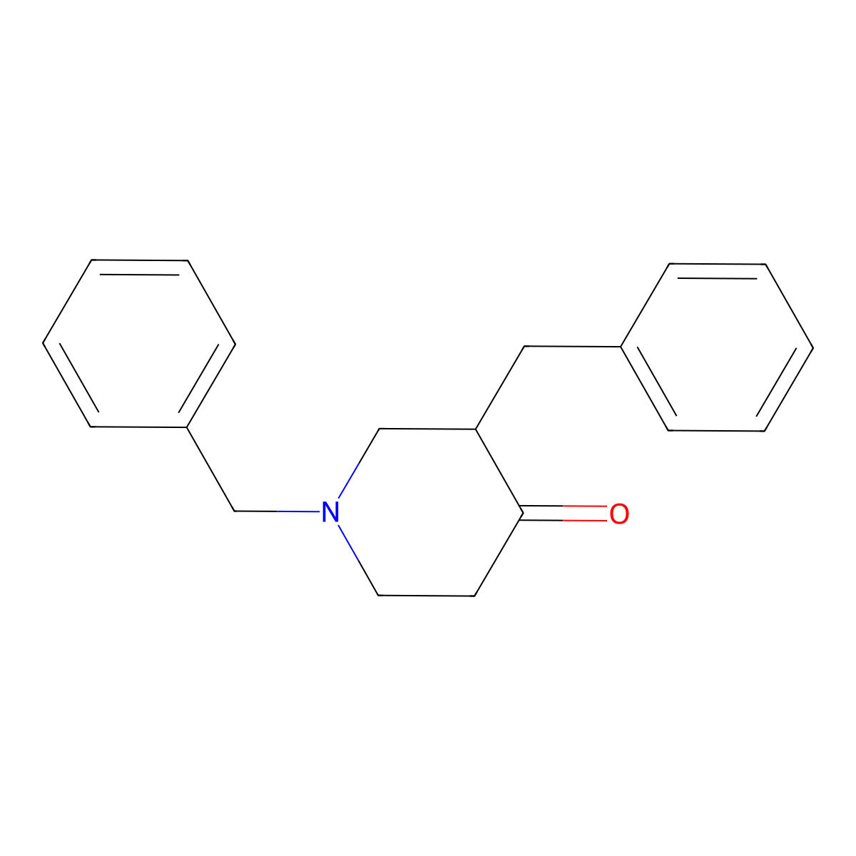 1,3-Dibenzylpiperidin-4-one molecular structure, CAS 188788-31-0