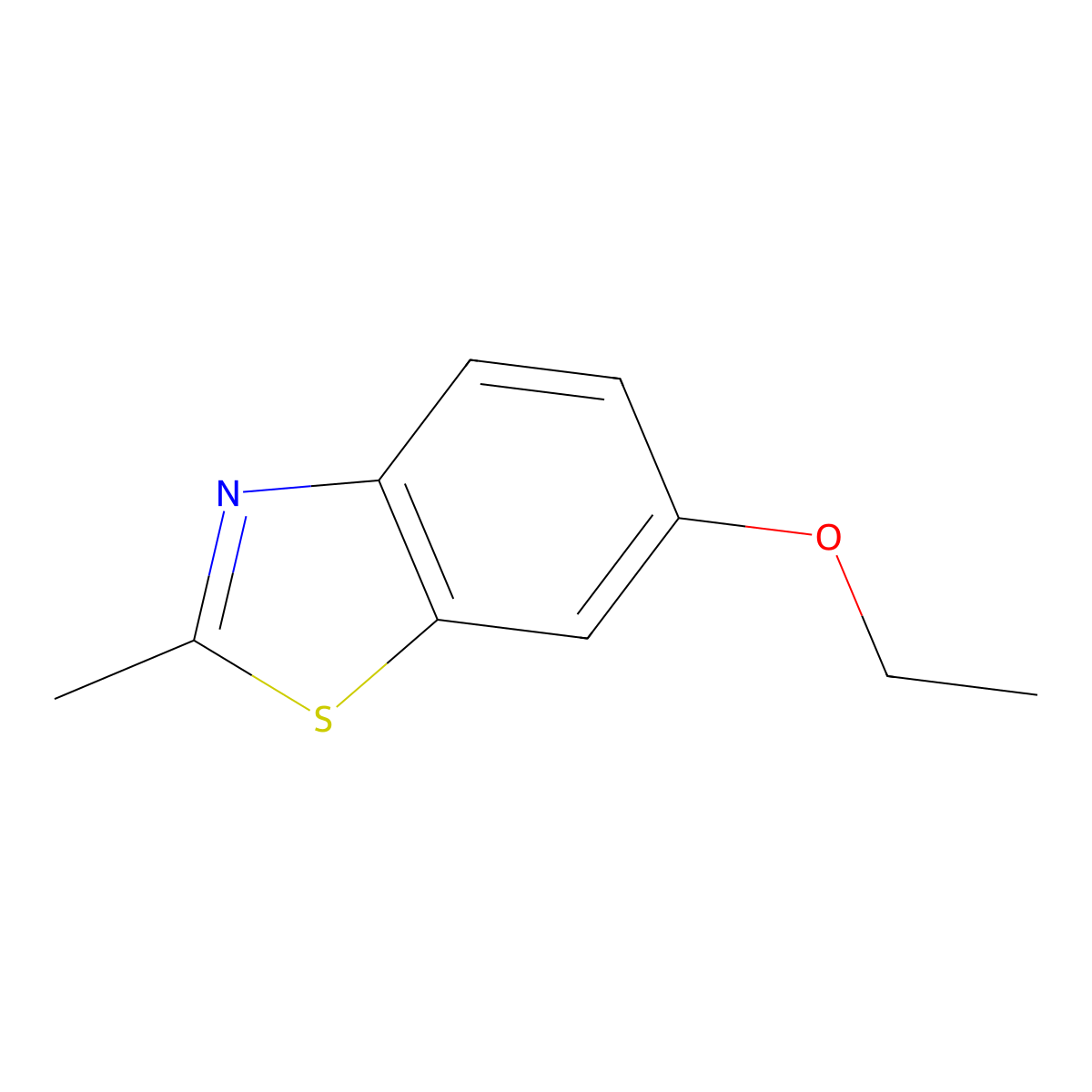 6-Ethoxy-2-methyl-1,3-benzothiazole molecular structure, CAS 18879-72-6