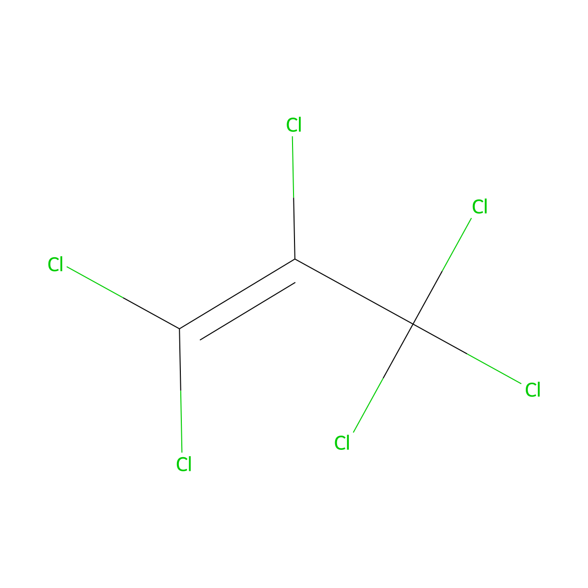 1,1,2,3,3,3-Hexachloro-1-propene molecular structure, CAS 1888-71-7