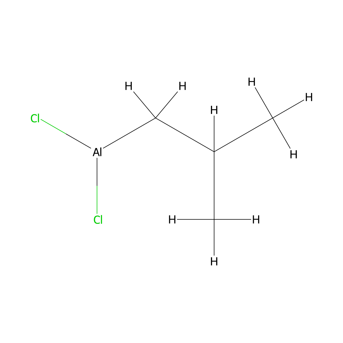 Aluminum, dichloro(2-methylpropyl)- molecular structure, CAS 1888-87-5
