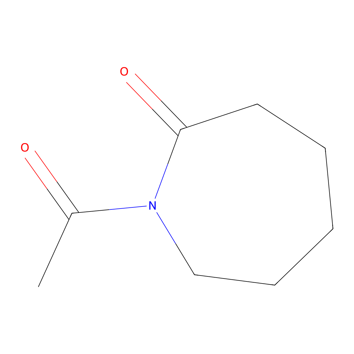 N-Acetylcaprolactam molecular structure, CAS 1888-91-1