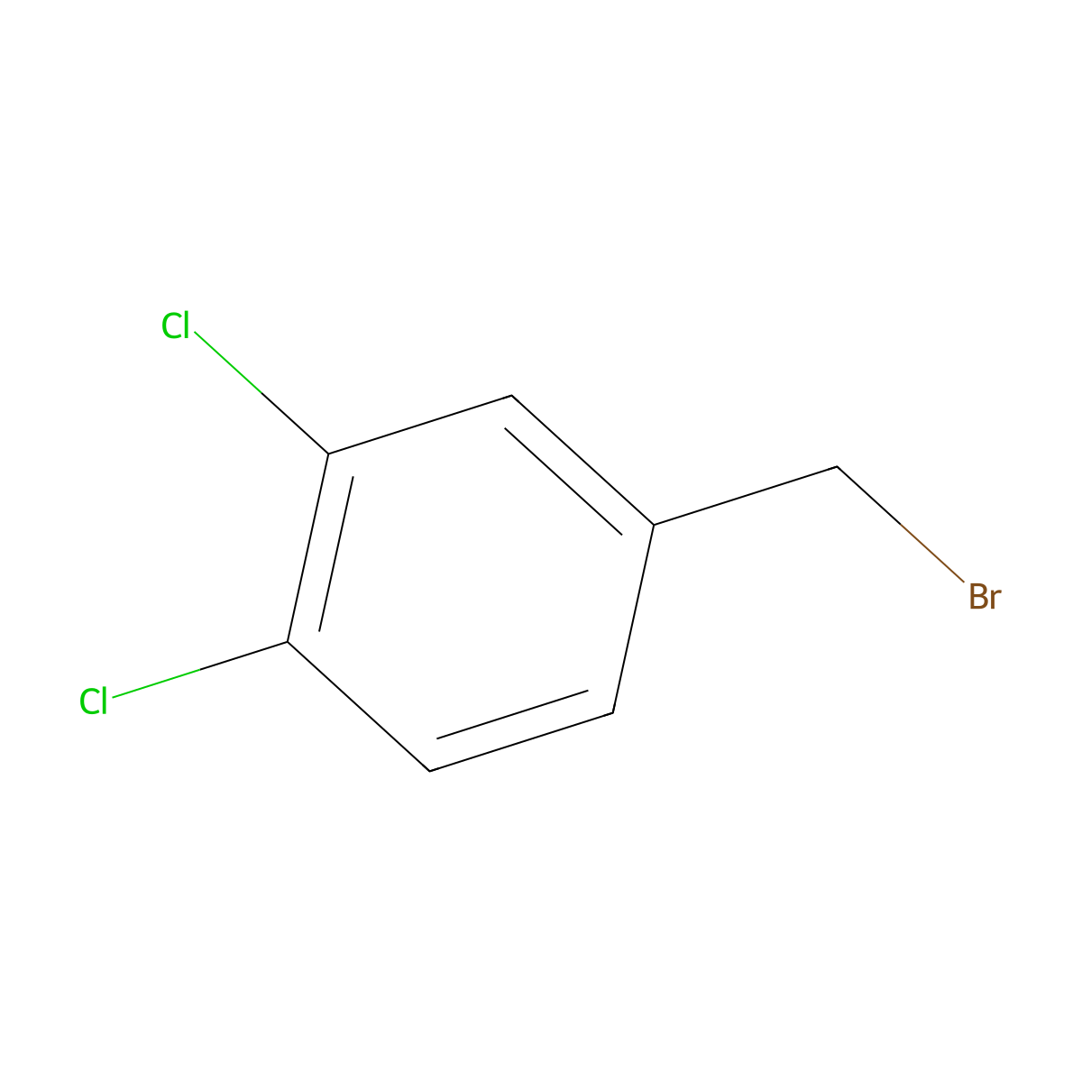 4-(Bromomethyl)-1,2-dichlorobenzene molecular structure, CAS 18880-04-1