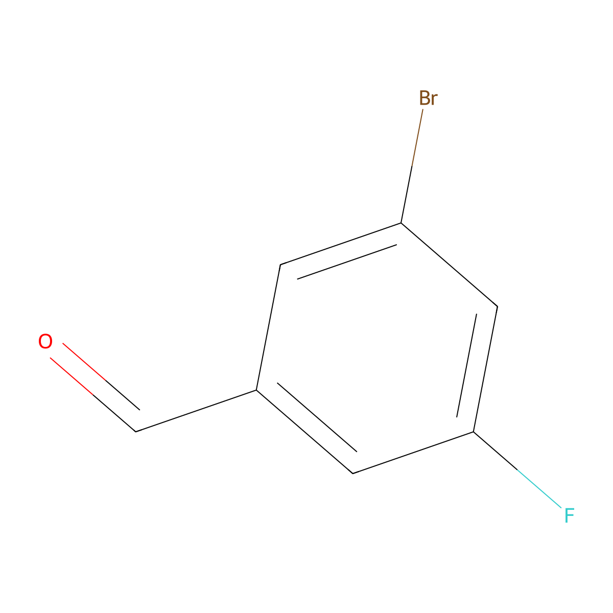 3-Bromo-5-fluorobenzaldehyde molecular structure, CAS 188813-02-7