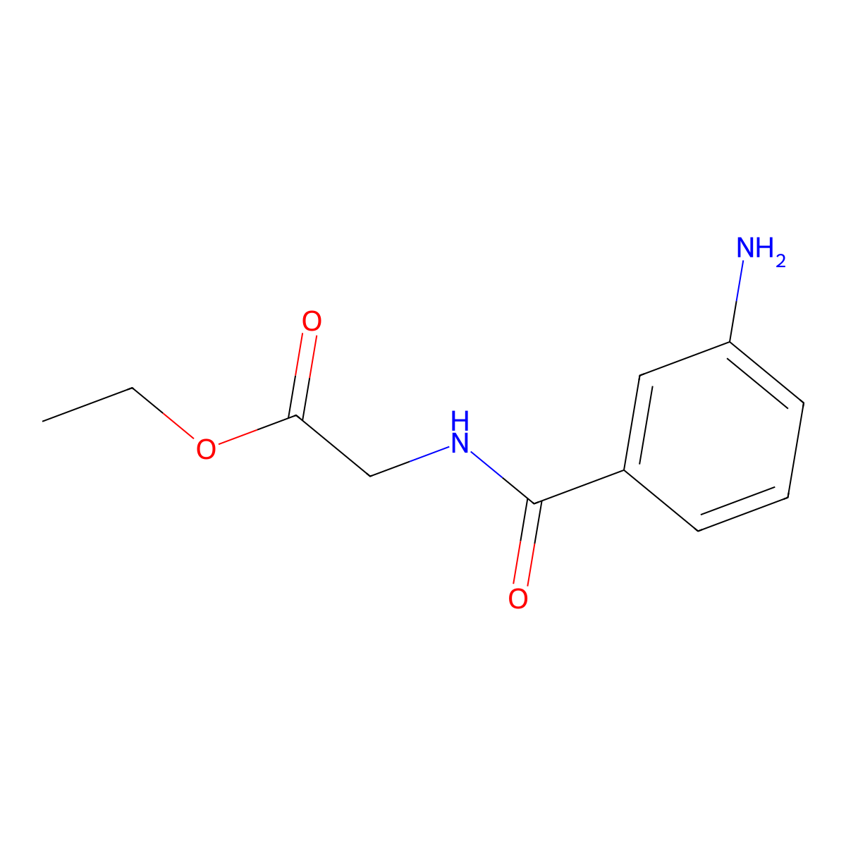 Ethyl 2-[(3-aminophenyl)formamido]acetate molecular structure, CAS 188813-99-2