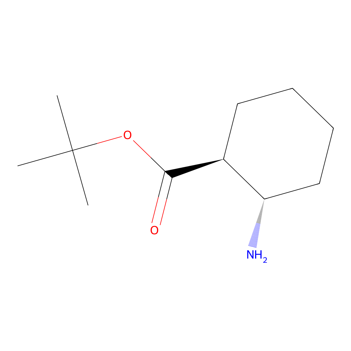 (1S,2S)-tert-Butyl 2-aminocyclohexanecarboxylate molecular structure, CAS 188818-73-7