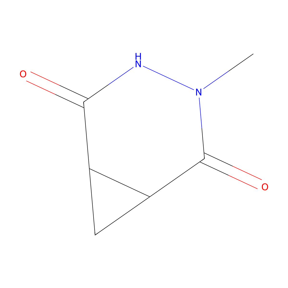 3-Methyl-3,4-diazabicyclo[4.1.0]heptane-2,5-dione molecular structure, CAS 188825-42-5