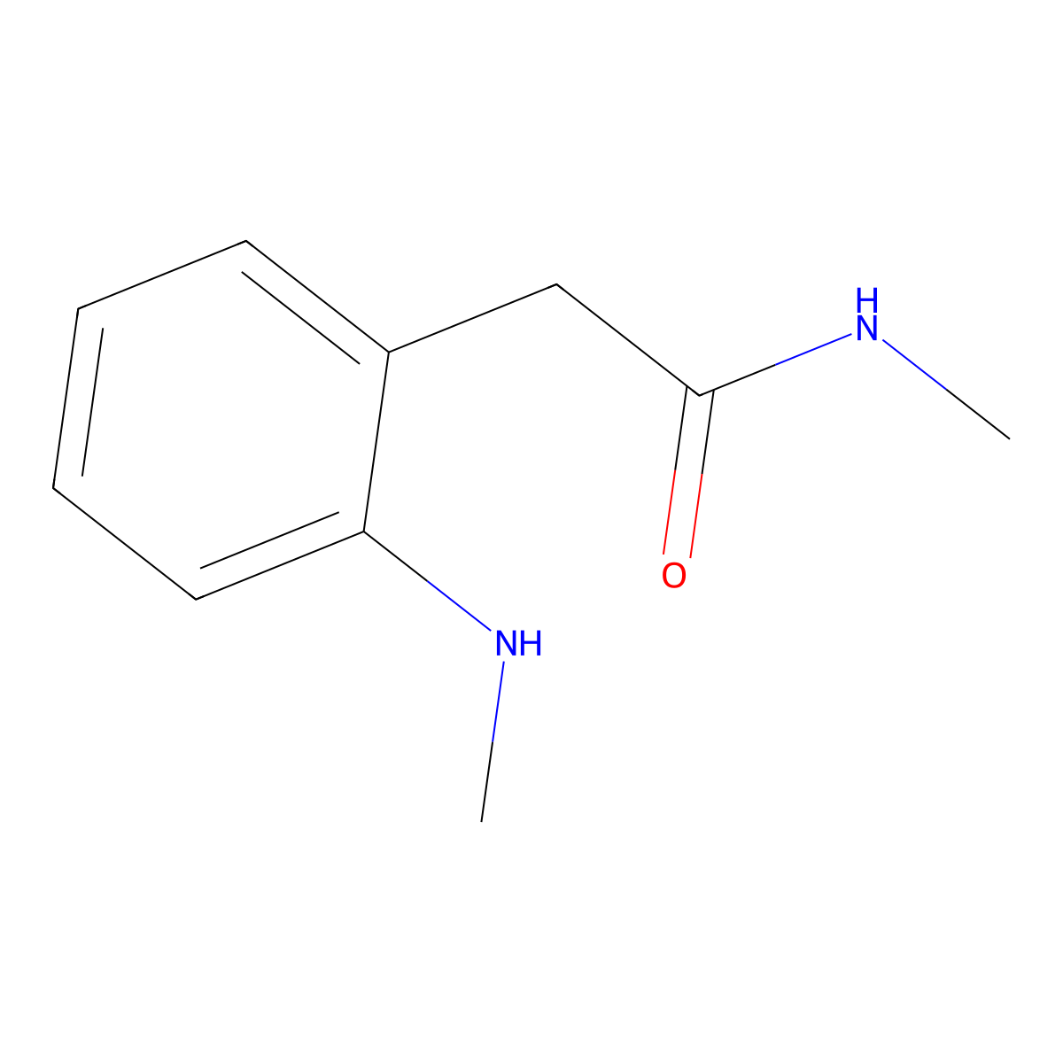 N-methyl-2-[2-(methylamino)phenyl]acetamide molecular structure, CAS 188837-41-4