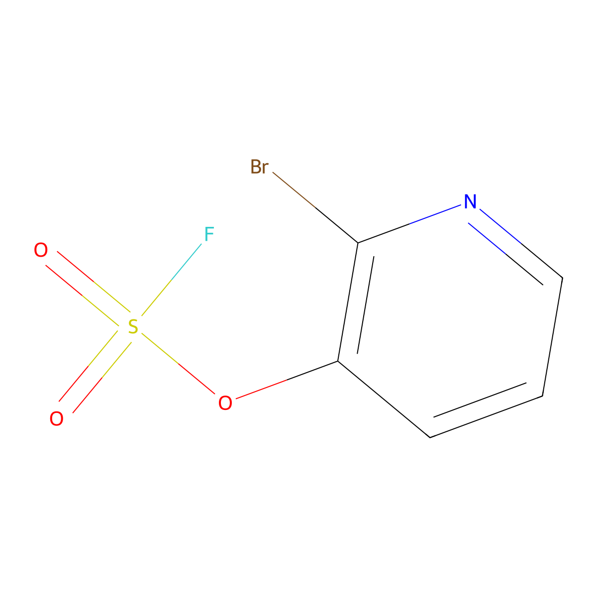 2-Bromopyridin-3-YL sulfurofluoridate molecular structure, CAS 1888393-43-8