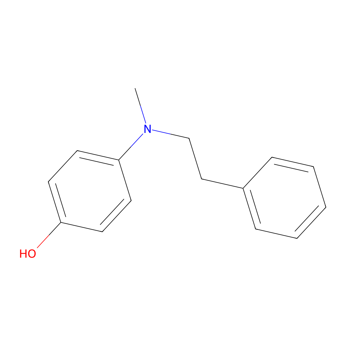 4-[Methyl(2-phenylethyl)amino]phenol molecular structure, CAS 1888421-21-3