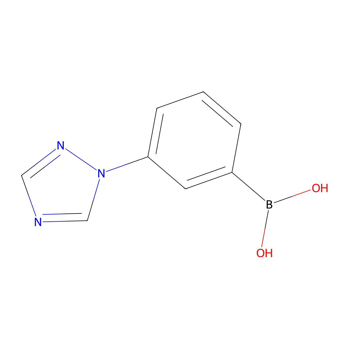 [3-(1H-1,2,4-triazol-1-yl)phenyl]boronic acid molecular structure, CAS 1888441-48-2
