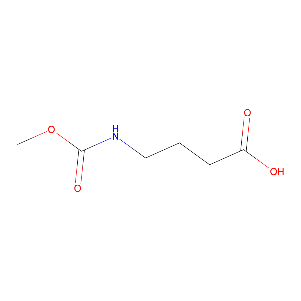 4-((Methoxycarbonyl)amino)butanoic acid molecular structure, CAS 188845-07-0