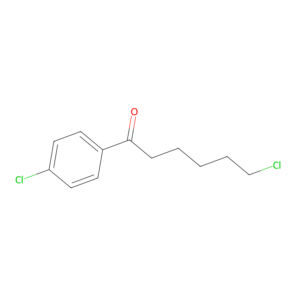 6-Chloro-1-(4-chlorophenyl)-1-oxohexane molecular structure, CAS 188851-40-3