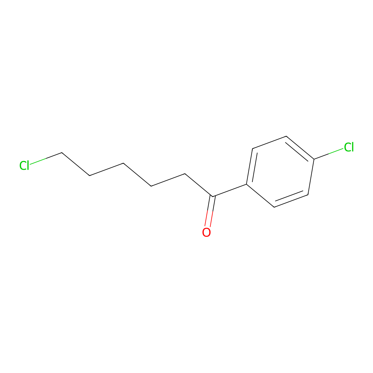 6-Chloro-1-(4-chlorophenyl)-1-oxohexane molecular structure, CAS 188851-40-3
