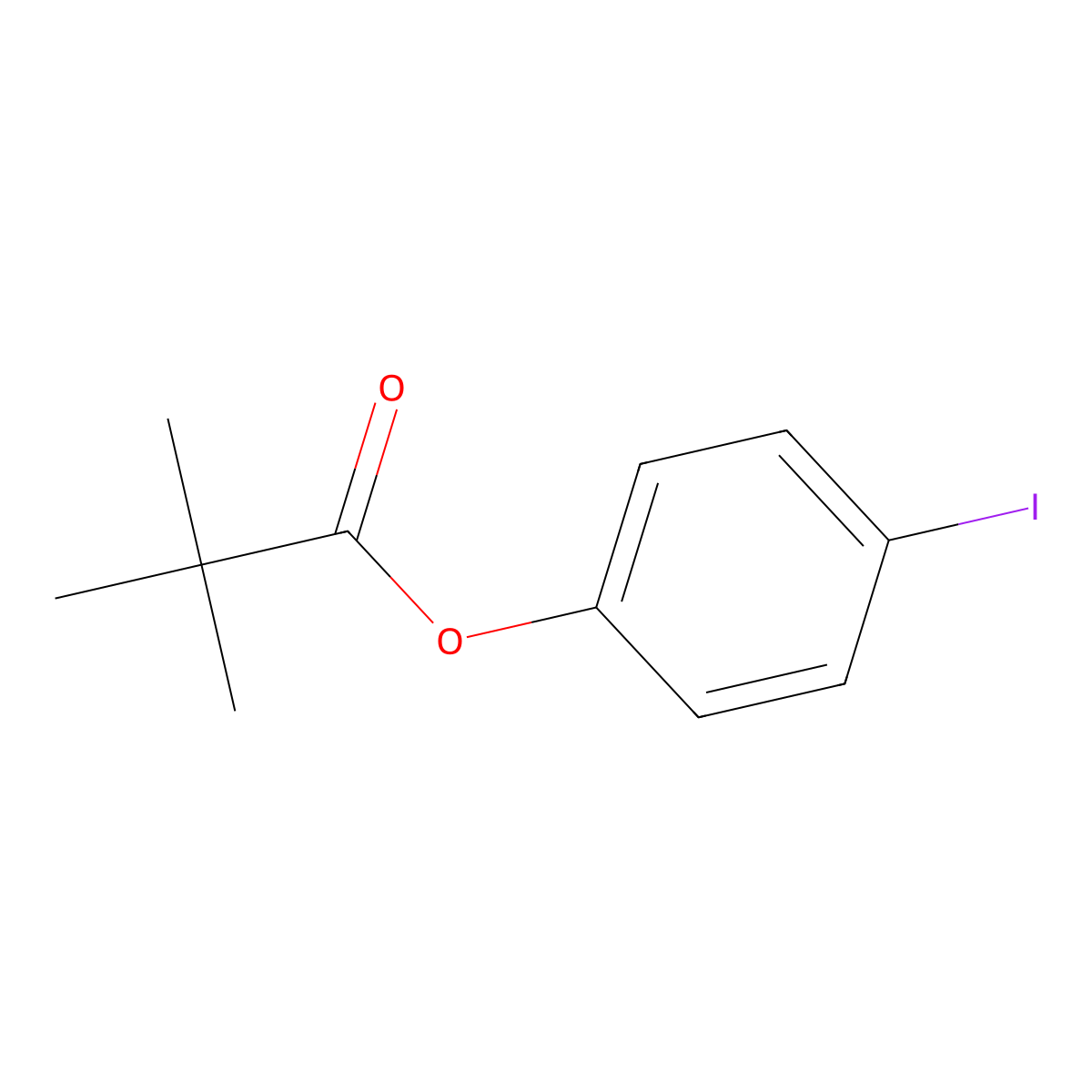 4-Iodophenyl pivalate molecular structure, CAS 188851-45-8