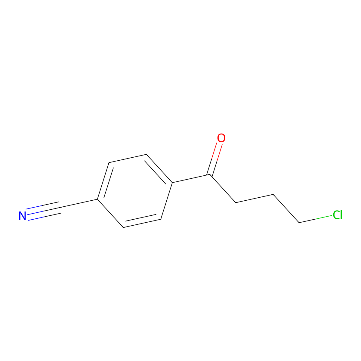 4-Chloro-1-(4-cyanophenyl)-1-oxobutane molecular structure, CAS 188851-50-5
