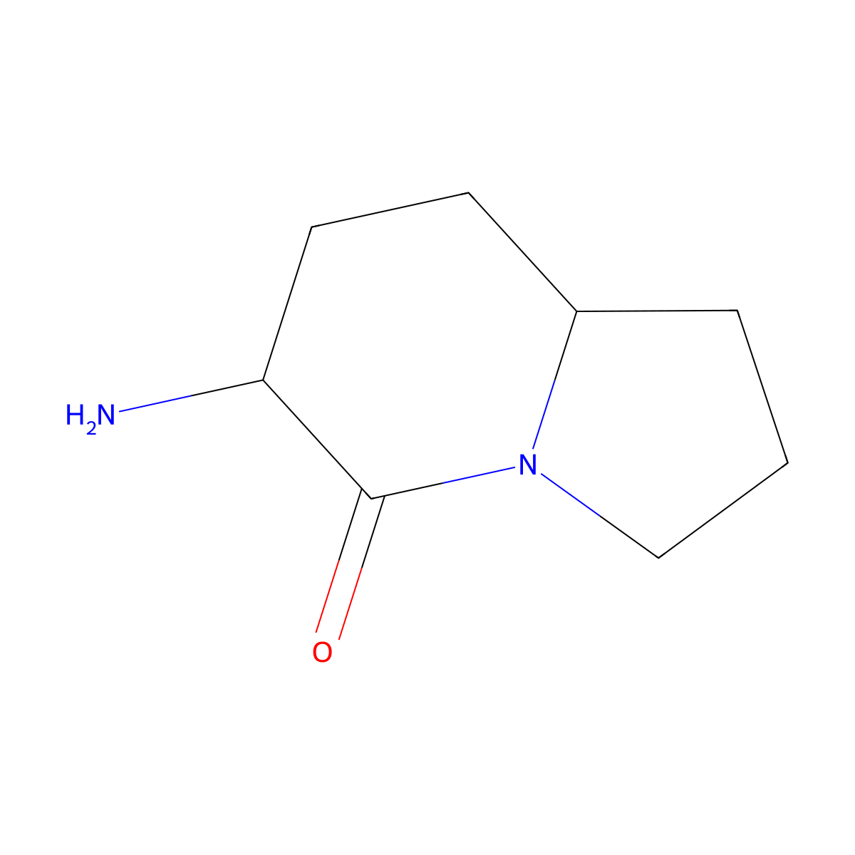 6-Amino-octahydroindolizin-5-one molecular structure, CAS 1888557-59-2