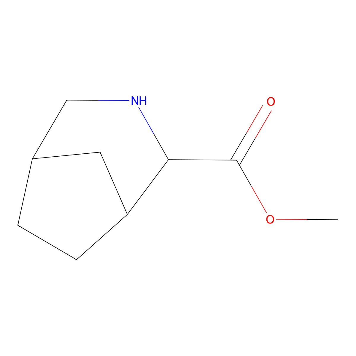 Methyl 3-azabicyclo[3.2.1]octane-2-carboxylate molecular structure, CAS 1888560-05-1