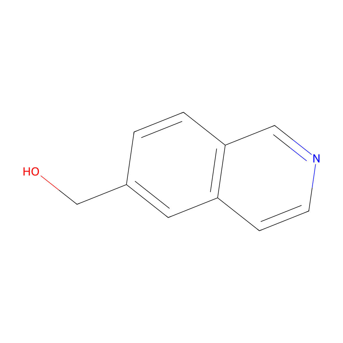 Isoquinolin-6-ylmethanol molecular structure, CAS 188861-59-8