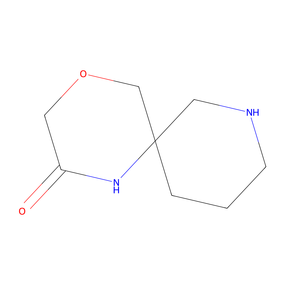 4-Oxa-1,8-diazaspiro[5.5]undecan-2-one molecular structure, CAS 1888618-41-4