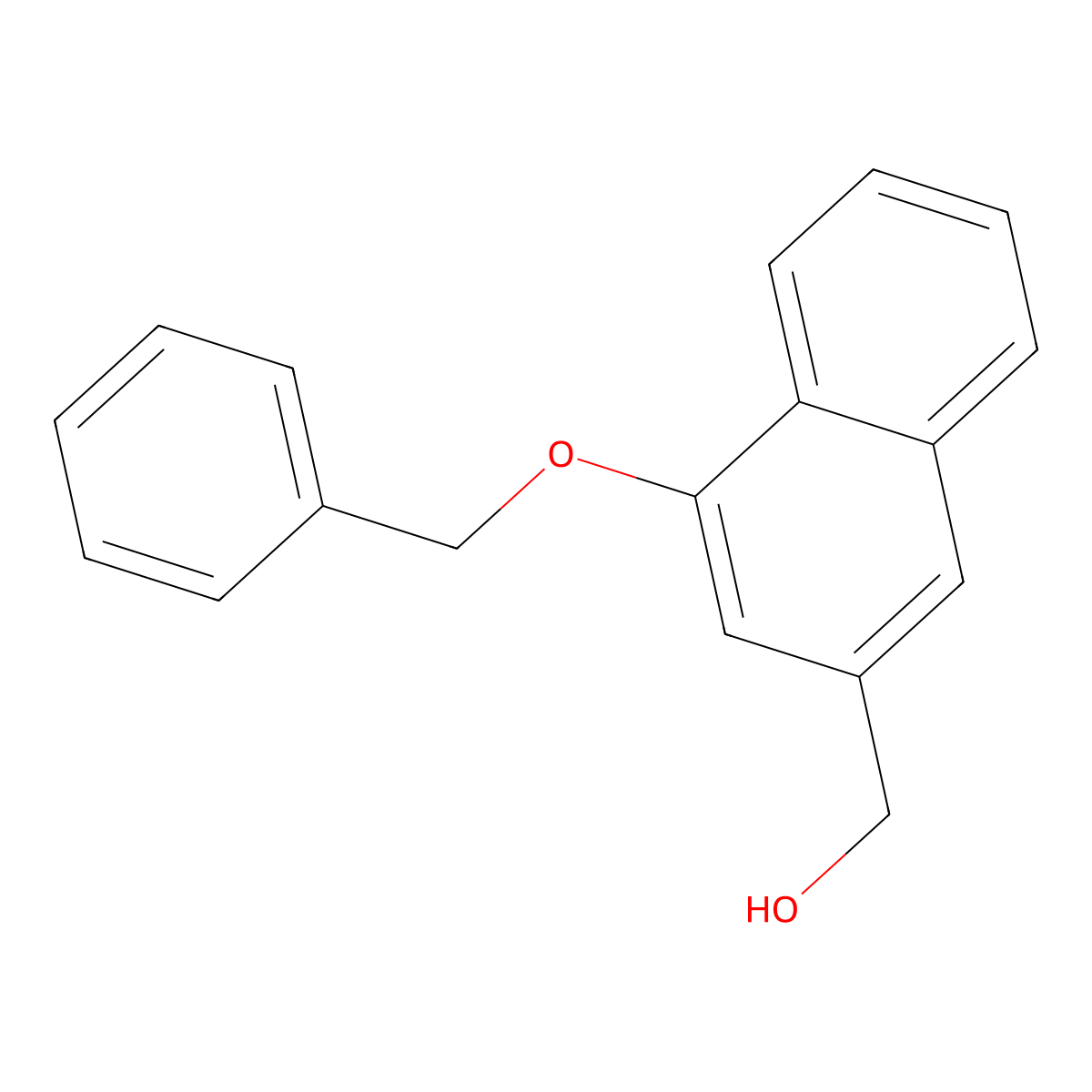 (4-Benzyloxy-naphthalen-2-yl)-methanol molecular structure, CAS 188863-65-2