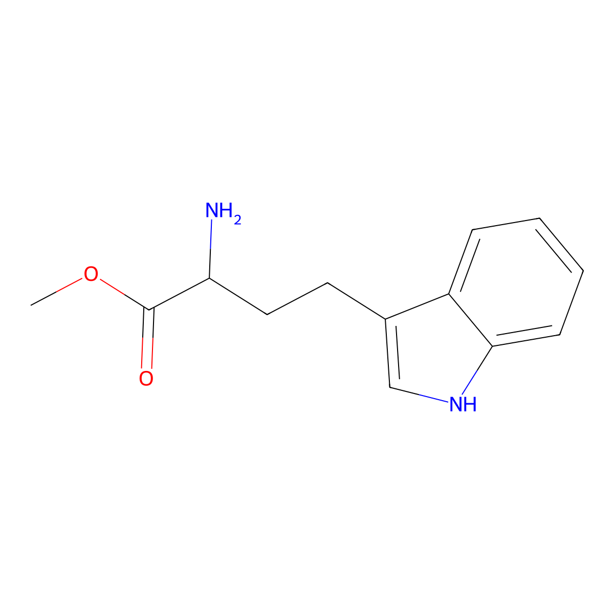 methyl 2-amino-4-(1H-indol-3-yl)butanoate molecular structure, CAS 1888661-26-4