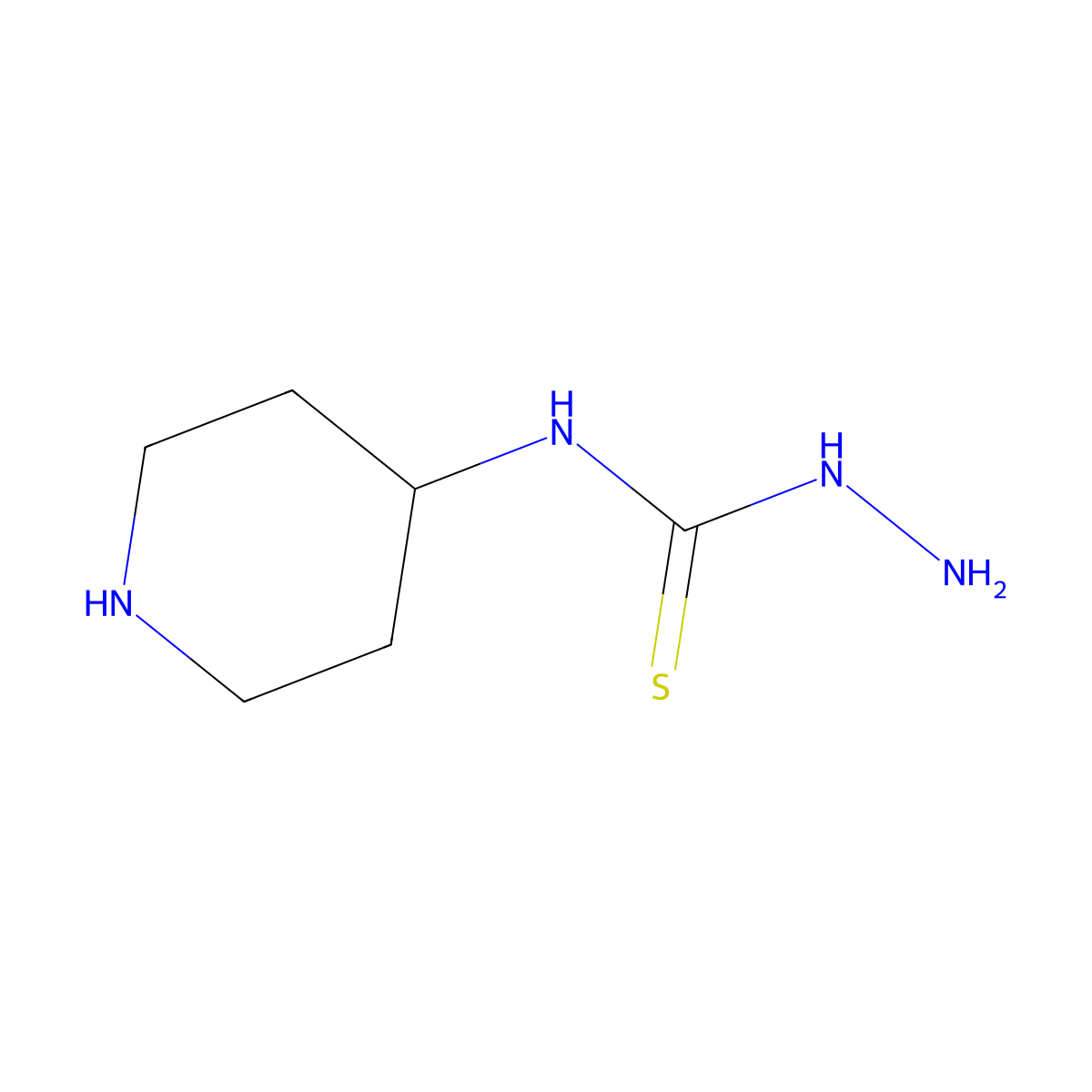 3-Amino-1-(piperidin-4-yl)thiourea molecular structure, CAS 1888729-14-3