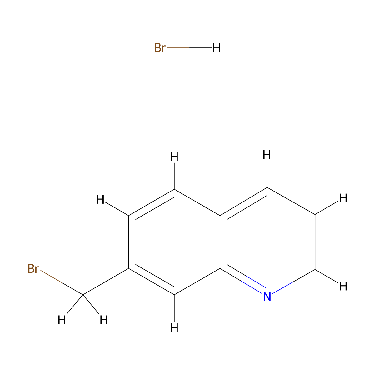 7-(Bromomethyl)quinoline hydrobromide molecular structure, CAS 188874-61-5