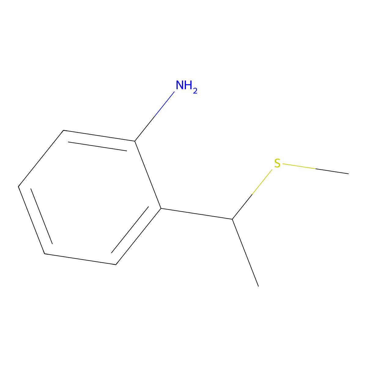 2-[1-(Methylsulfanyl)ethyl]aniline molecular structure, CAS 1888752-90-6