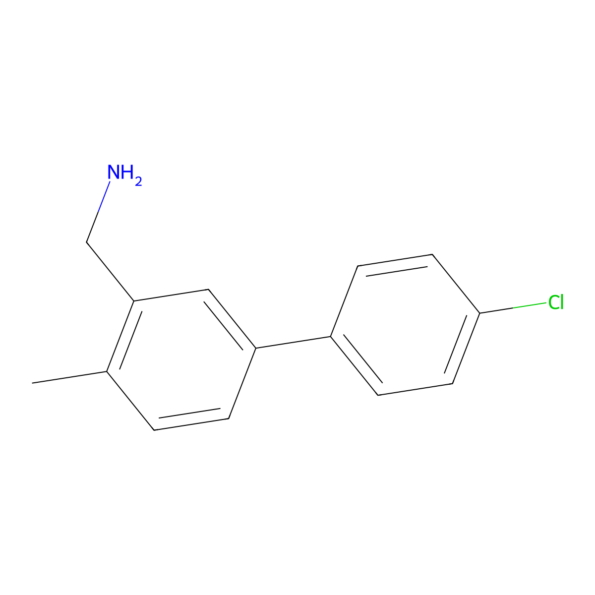 (4'-Chloro-4-methyl-[1,1'-biphenyl]-3-yl)methanamine molecular structure, CAS 1888759-26-9