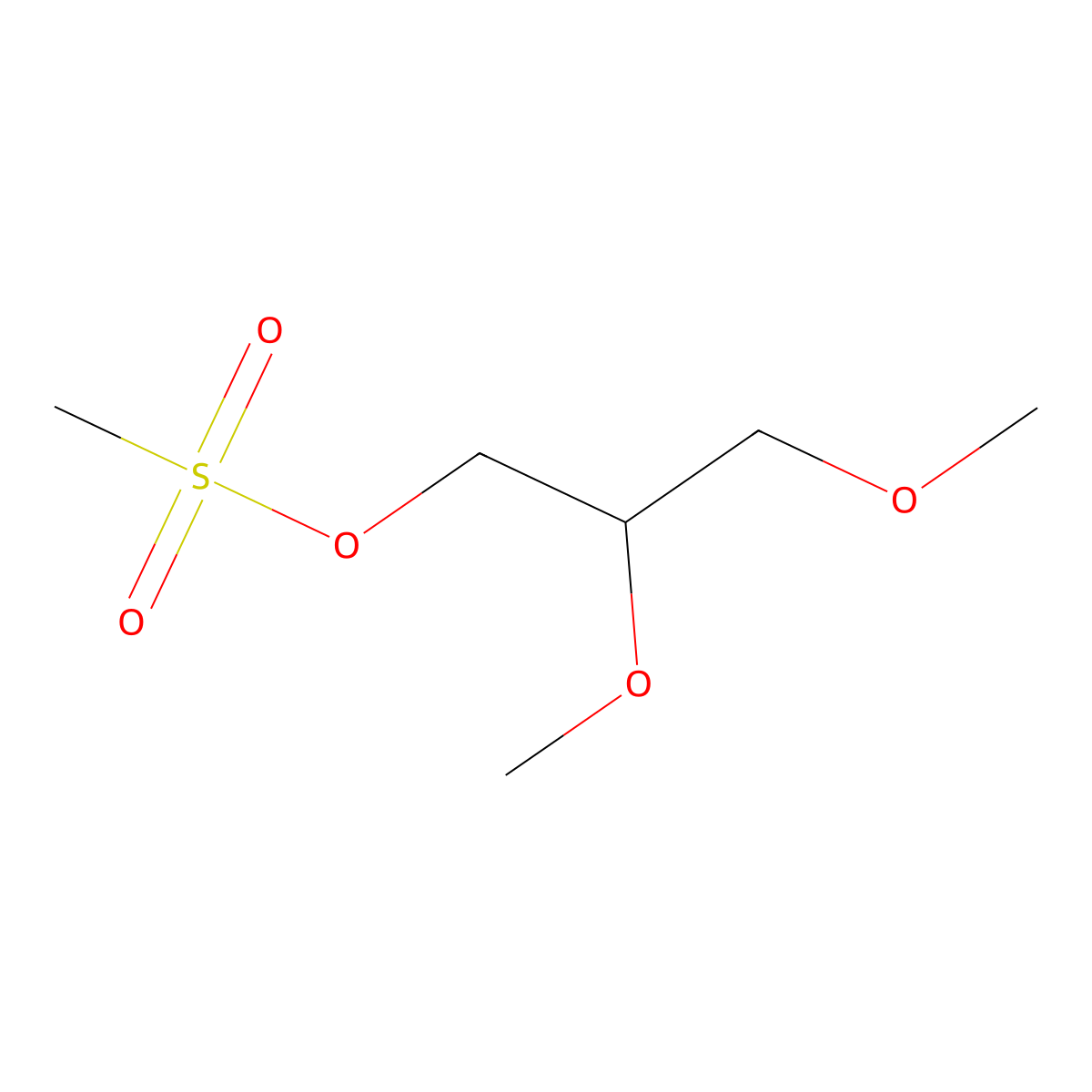 2,3-Dimethoxypropyl methanesulfonate molecular structure, CAS 188877-26-1