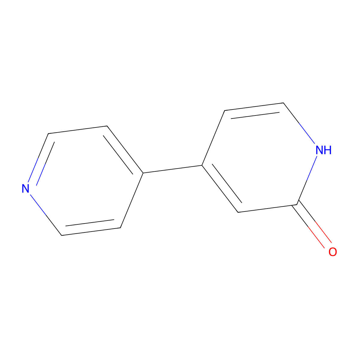 2-Hydroxy-4-(4-pyridyl)pyridine molecular structure, CAS 188877-95-4