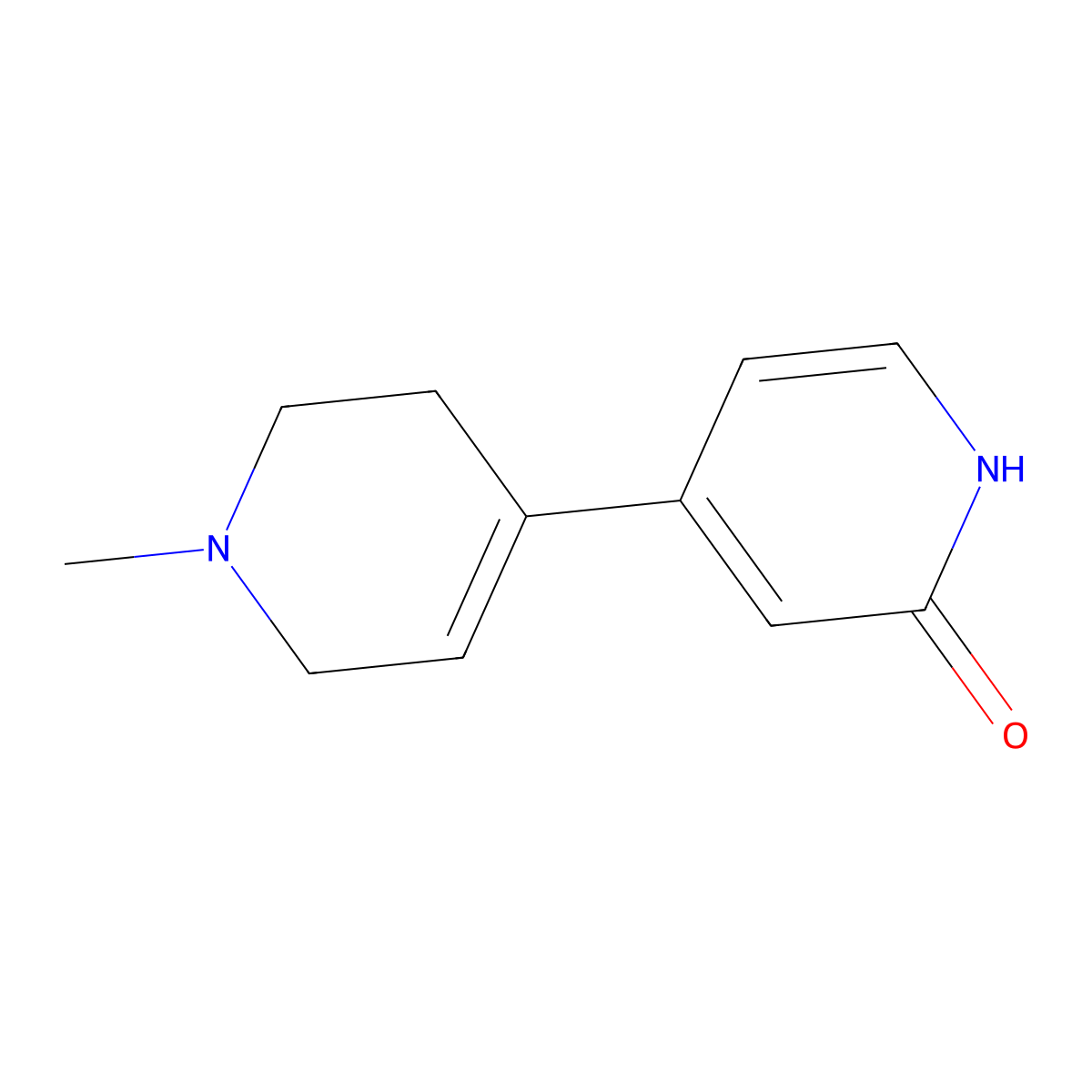 1'-methyl-1',2',3',6'-tetrahydro-1H-[4,4]bipyridinyl-2-one molecular structure, CAS 188877-97-6