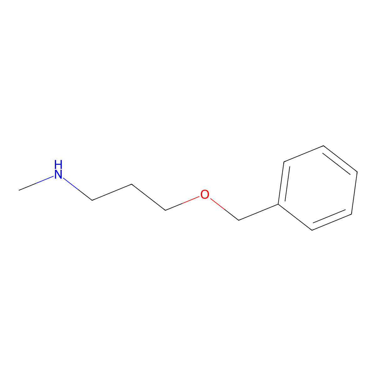 3-(benzyloxy)-N-methylpropan-1-amine molecular structure, CAS 188878-41-3