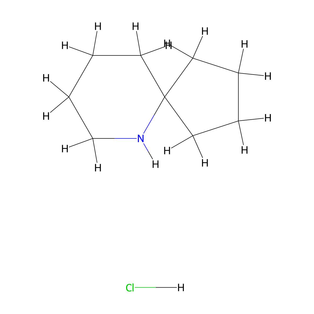 6-Aza-spiro[4.5]decane hydrochloride molecular structure, CAS 1888784-60-8
