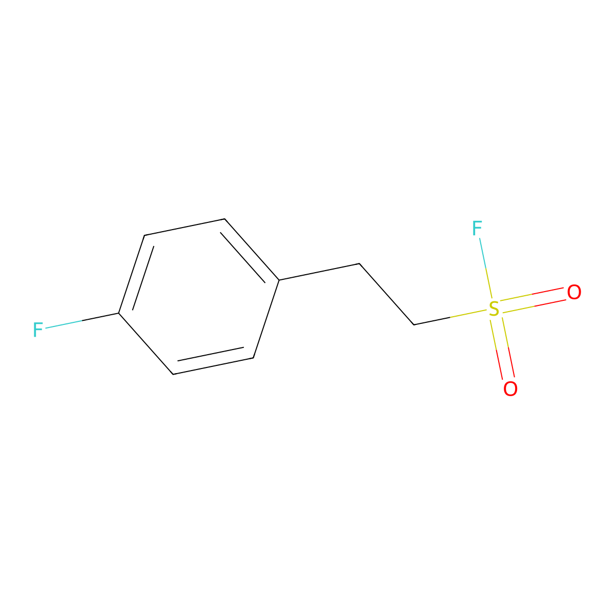 2-(4-Fluorophenyl)ethane-1-sulfonyl fluoride molecular structure, CAS 1888790-44-0