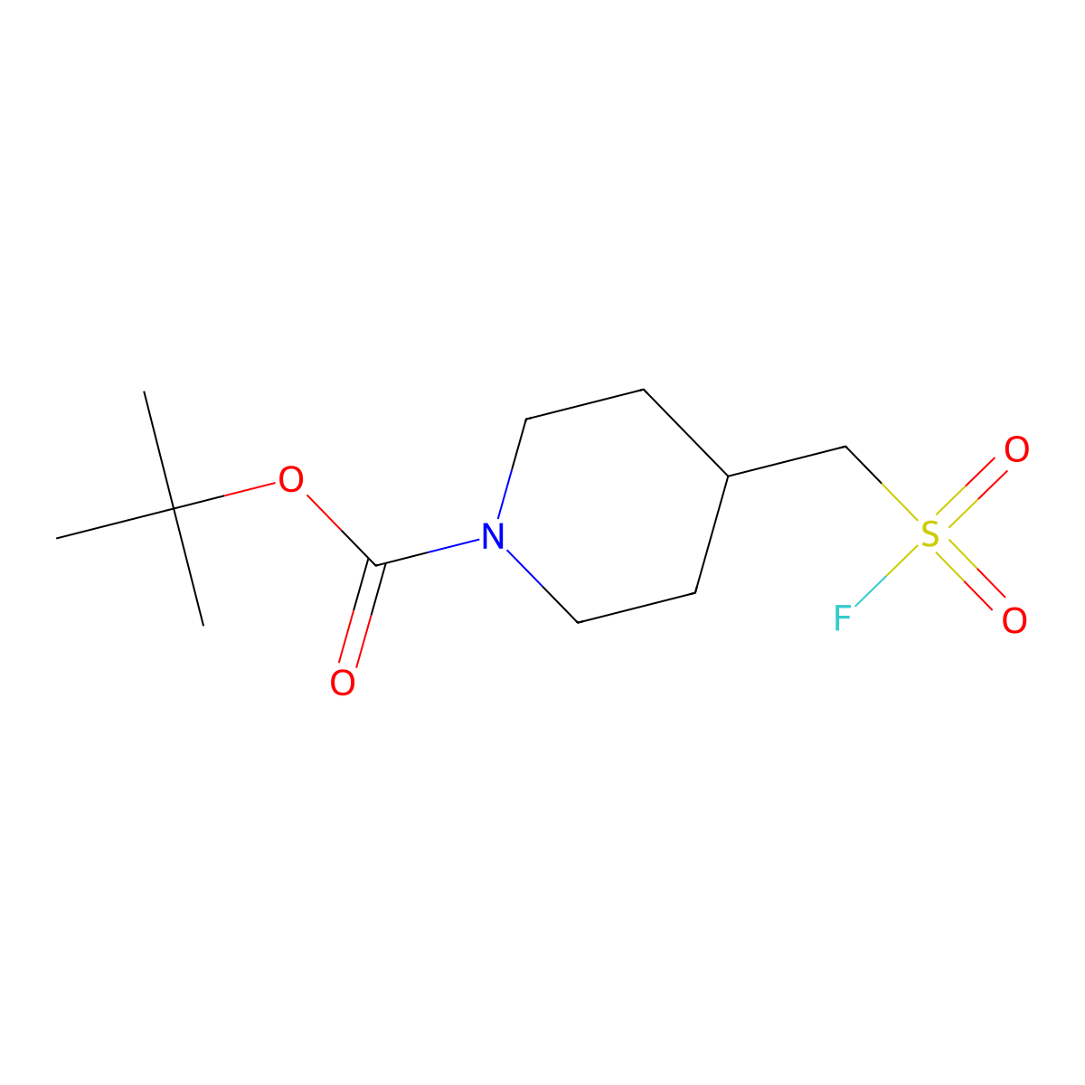 Tert-butyl 4-[(fluorosulfonyl)methyl]piperidine-1-carboxylate molecular structure, CAS 1888791-63-6