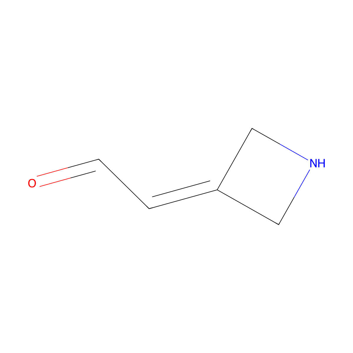 2-(Azetidin-3-ylidene)acetaldehyde molecular structure, CAS 1888803-79-9