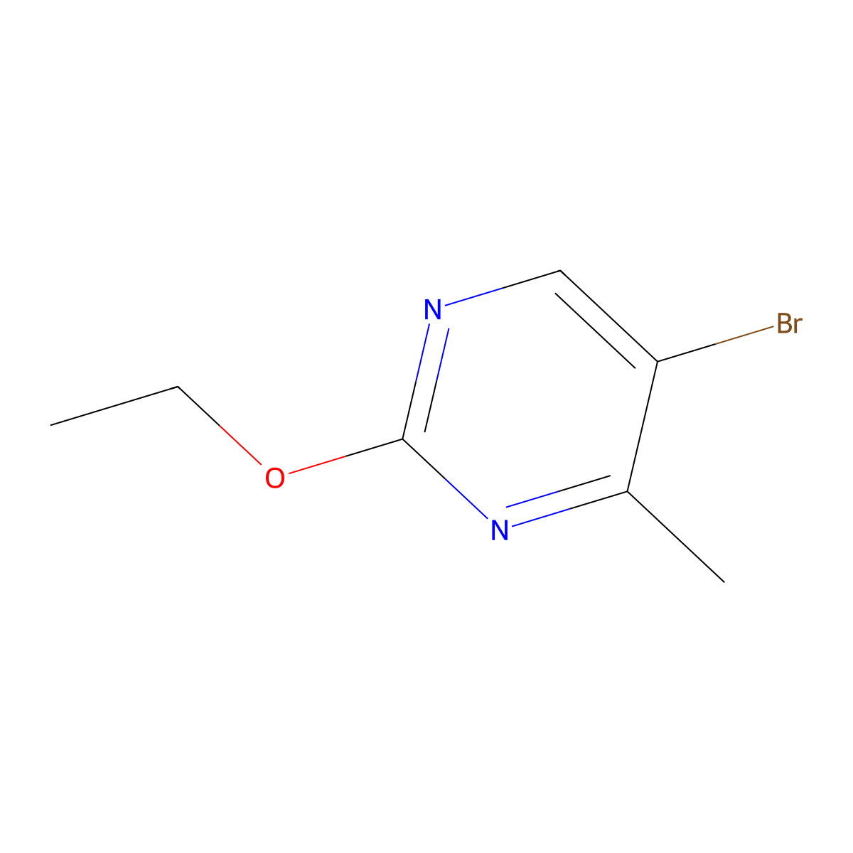 5-Bromo-2-ethoxy-4-methylpyrimidine molecular structure, CAS 1888853-59-5