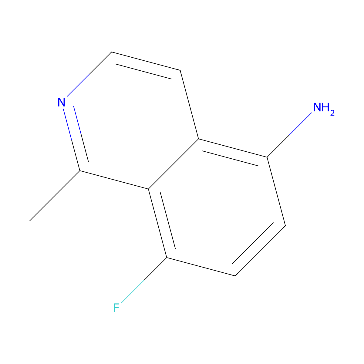 8-Fluoro-1-methylisoquinolin-5-amine molecular structure, CAS 1888869-67-7