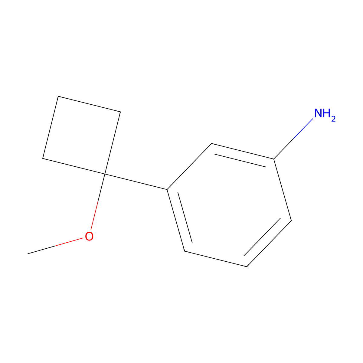 3-(1-Methoxycyclobutyl)aniline molecular structure, CAS 1888870-41-4