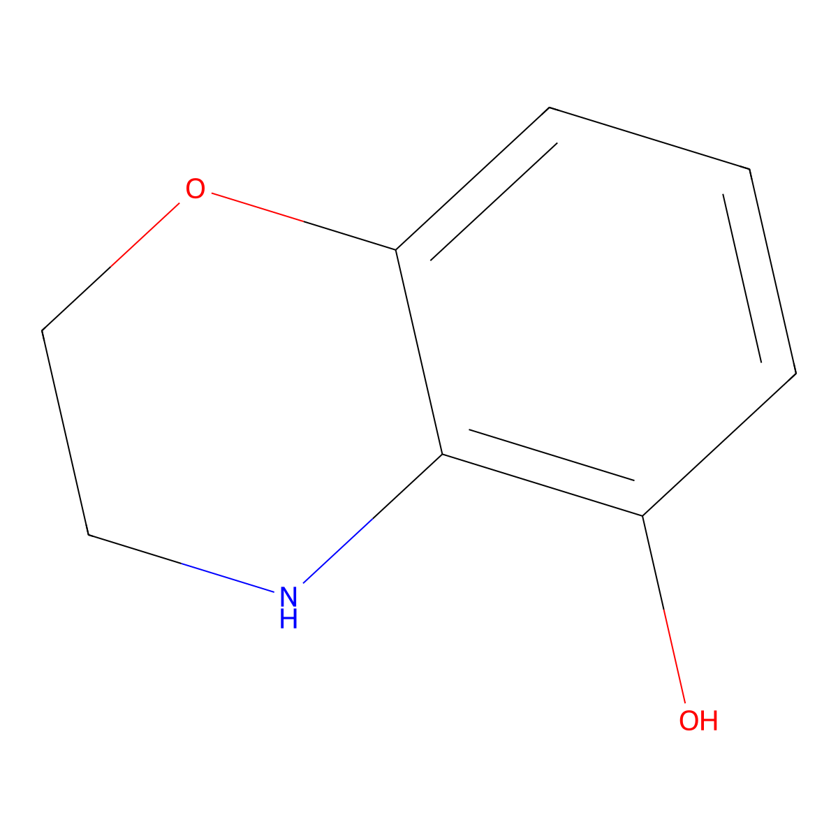 3,4-Dihydro-2H-benzo[b][1,4]oxazin-5-ol molecular structure, CAS 1888881-86-4