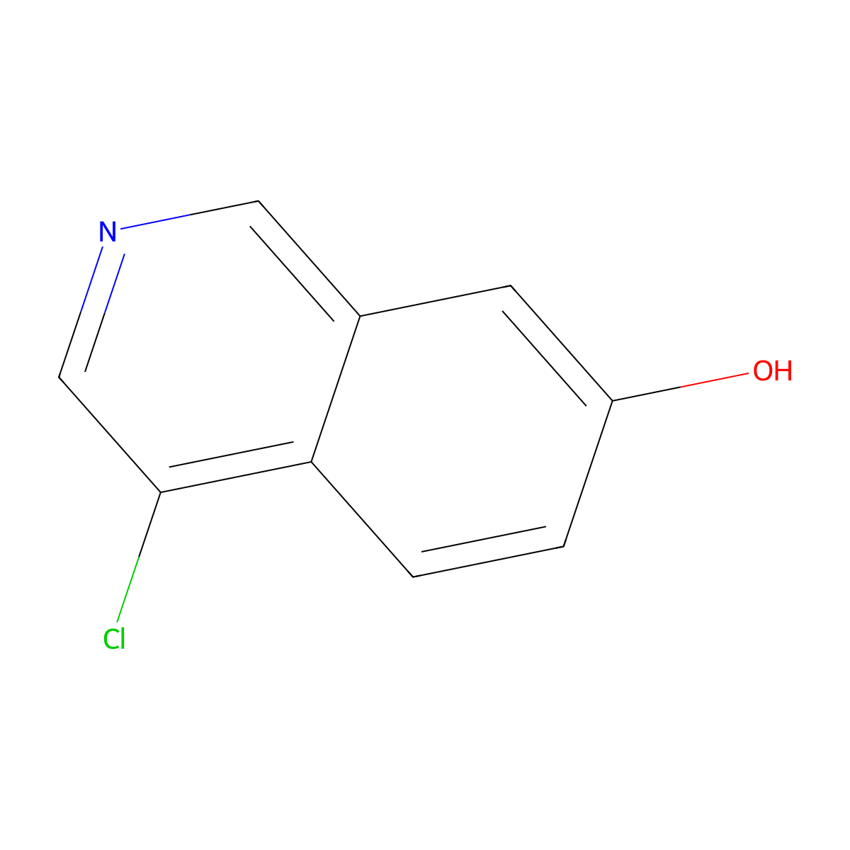 4-Chloroisoquinolin-7-ol molecular structure, CAS 1888902-20-2