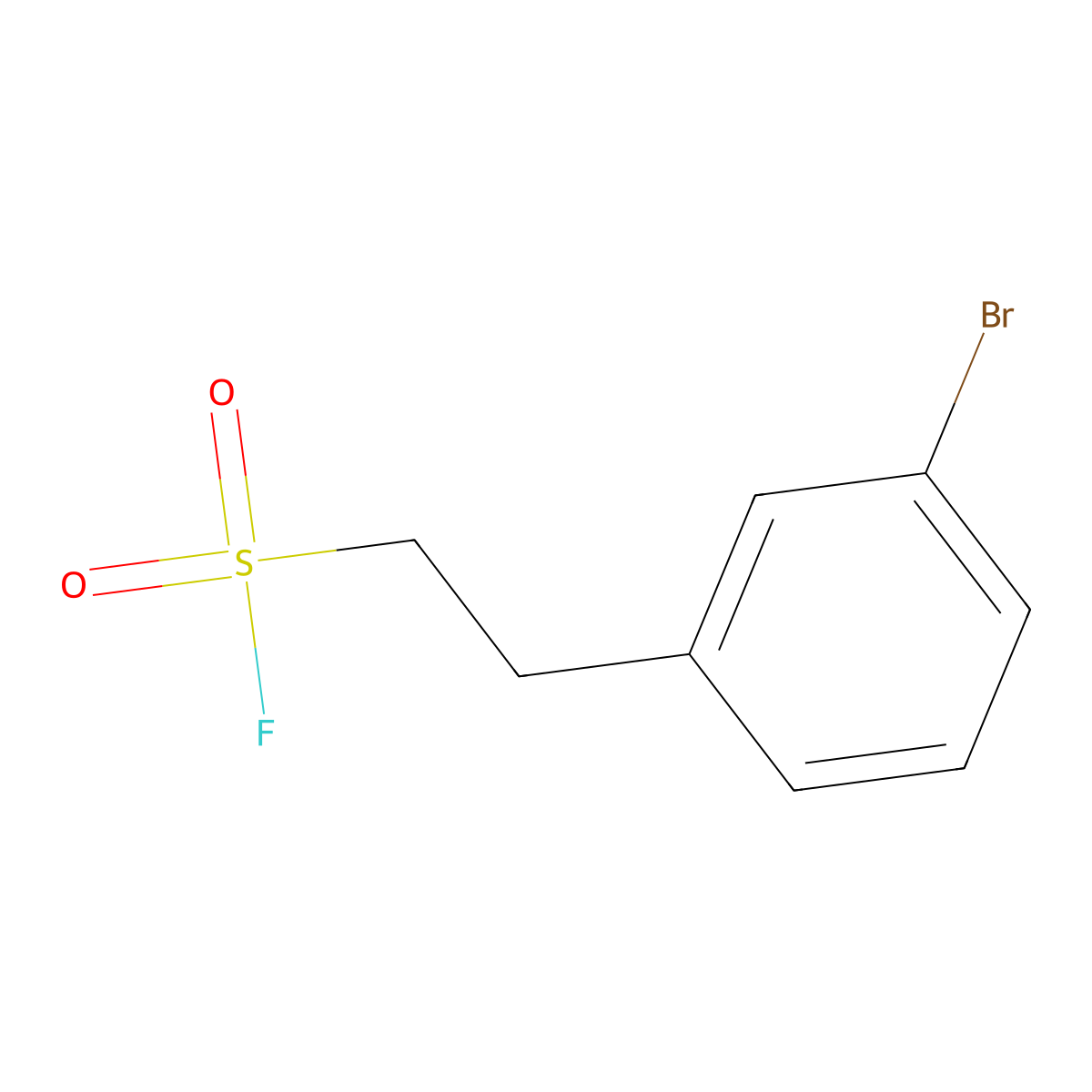 2-(3-Bromophenyl)ethane-1-sulfonyl fluoride molecular structure, CAS 1888905-60-9