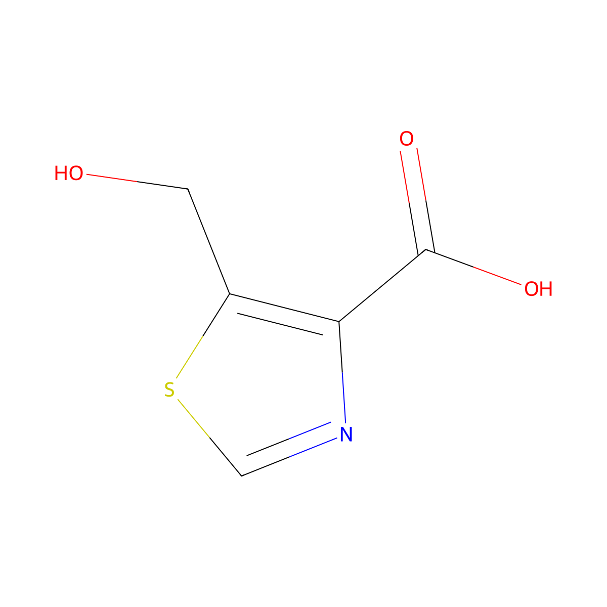 5-(Hydroxymethyl)thiazole-4-carboxylic acid molecular structure, CAS 188891-43-2