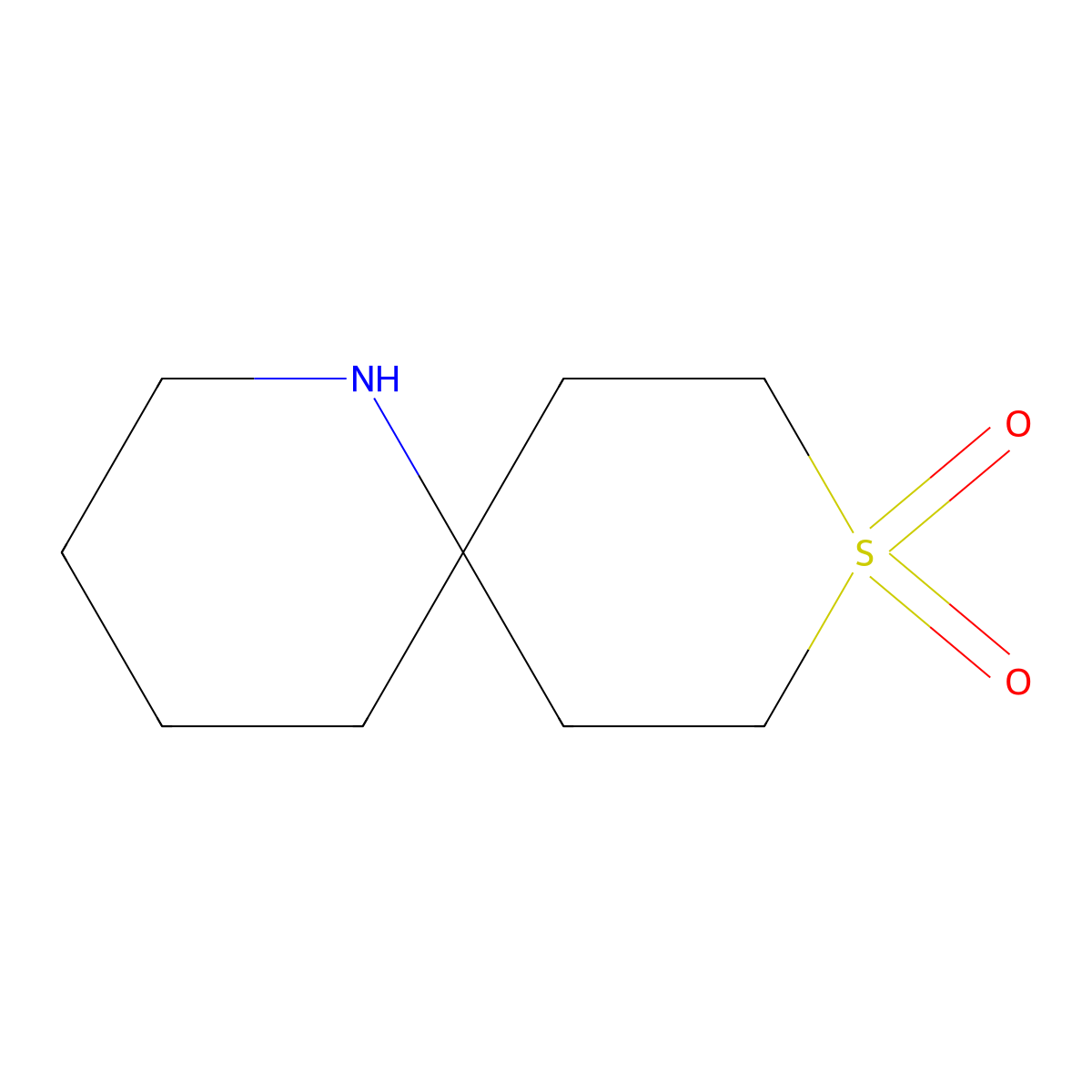 9-Thia-1-azaspiro[5.5]undecane 9,9-dioxide molecular structure, CAS 1888919-42-3
