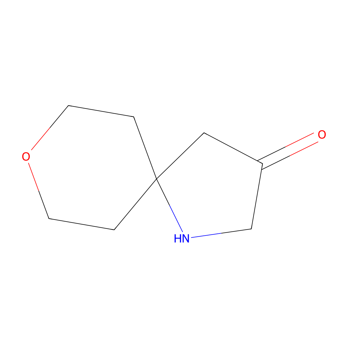8-Oxa-1-azaspiro[4.5]decan-3-one molecular structure, CAS 1888930-92-4