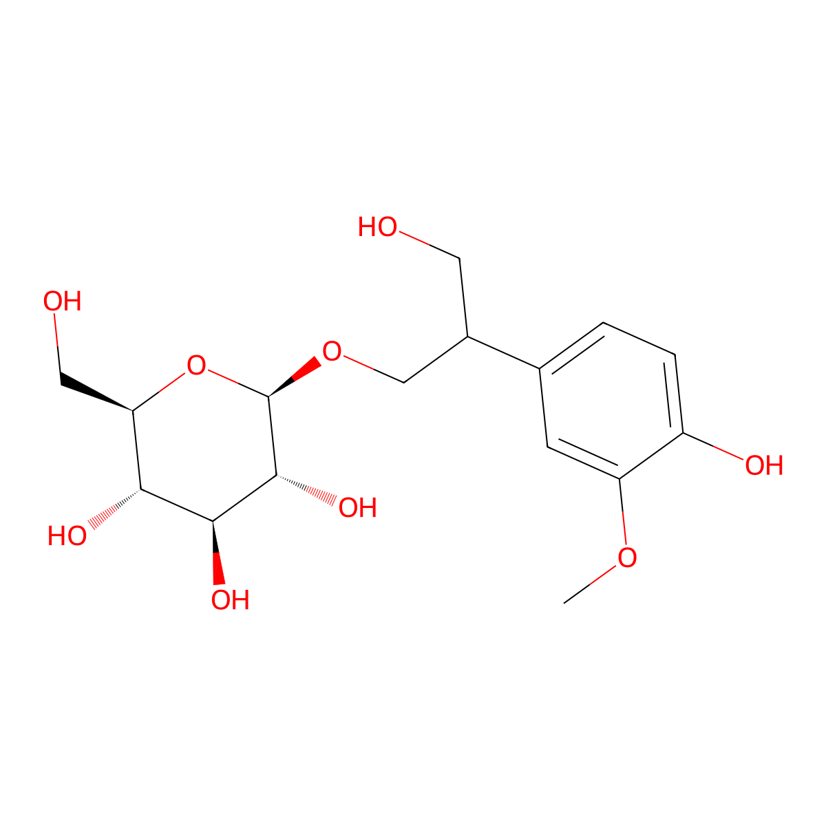 Junipediol A 8-glucoside molecular structure, CAS 188894-18-0