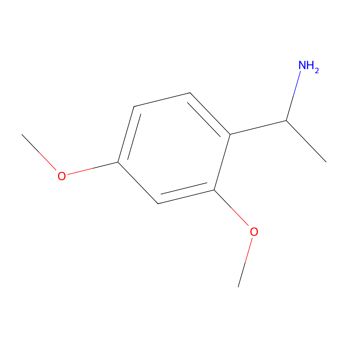 1-(2,4-Dimethoxyphenyl)ethanamine molecular structure, CAS 188894-33-9