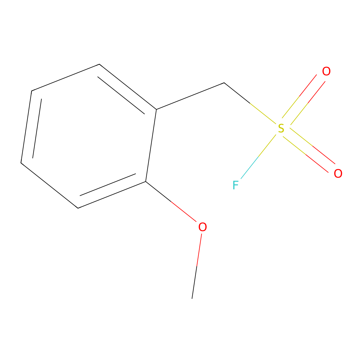 (2-Methoxyphenyl)methanesulfonyl fluoride molecular structure, CAS 1888955-77-8